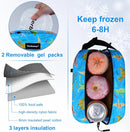 Blue Planet Dinosaur Freezable Cooler Bag - Mini Insulated Lunch Bag for Kids/Adults, Fit for Yogurt, Suit for 3+ by TinyTreasures Baby Boutique