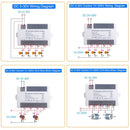12V 24V 2 Channels Wireless Relay Remote Control Switch, RF 433Mhz DC 5V-30V Garage Door Opener Wireless Switch with Receiver 2 Transmitters, Easy to Terminal Wiring (4CH 1* Controller 433Mhz) by GreenHaven Gardens