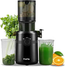Cold Press Juicer Machines Slow Masticating Juicer Machines with 1.1 L Large Feed Chute Fit Whole Fruits and Vegetables Easy Clean Self Feeding,High Juice Yield,BPA Free (Ink-black) by CozyNest Decor