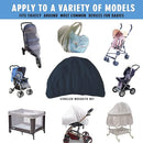 Mosquito Net for Stroller 2Pack - Protective Baby Mosquito Bug Net for Strollers, Bassinets, Cradles, Playards, Pack N Plays and Portable Mini Crib (Navy) by TinyTreasures Baby Boutique
