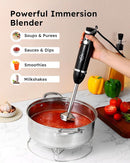 Sangcon 5-in-1 Immersion Blender Handheld, Hand Blender with 1000ml Blending Cup Storage Base, 2-Speed Adjustable Stick Blender, 304 Stainless Steel Blades, Detachable Blender, Whisk, Milk Frother by TinyTreasures Baby Boutique