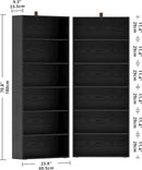 IRONCK Bookshelves and Bookcases Set of 2 Floor Standing 6 Tiers Display Storage Shelves 70 in Tall Bookcase Home Decor Furniture for Home Office, Living Room, Bed Room by CozyNest Decor