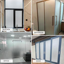 Window Privacy Film with Installation Tools, Static Cling, Anti UV, Heat Control, Ideal for Home Shower Office Glass Door (White Frosted, 17.5X118.1Inch) by CozyNest Decor