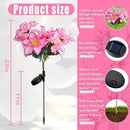 4 Pack Outdoor Solar Garden Decor Lights, Waterproof Solar Powered Hydrangea Lotus Flower Lights Bright Up to 12 Hrs,Led Flowers for Yard Patio Lawn Decorative (Solar Flowers Style 3) by GreenHaven Gardens