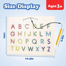 2 in 1 Magnetic Number Tracing Board, Magnetic Drawing Board Numbers 1-20 Writing Board Preschool Handwriting Learning Toys Alphabet & Math STEM Educational Toy for Toddlers Kids by TinyTreasures Baby Boutique