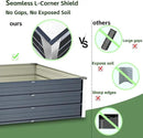 Galvanized Raised Garden Bed 7.5x4x1.3ft, 5 in 1 Durable Variable Planter Boxes Outdoor, Rust-Proof Metal Elevated Raised Beds for Gardening for Vegetables, Fruits, Flowers & Herbs by GreenHaven Gardens