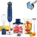 Immersion Blender Handheld 5 in 1 Hand Blender, 1000W Hand Mixer Stick, BPA-Free 12 Speed Handheld Blender 304 Stainless, Beaker, Chopper, Whisk and Milk Frother, Soup, Smoothies, Baby Food, Sauce by TinyTreasures Baby Boutique
