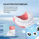 Kids Electric Toothbrushs U Shaped sonic Automatic Toothbrush with 4 Brush Heads, Six Cleaning Modes,Cartoon deer Modeling , full mouth toothbrush for baby by TinyTreasures Baby Boutique