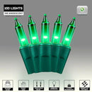 100LIGHTS Green Extra-Bright with End Connectors Christmas Decorative Lights 5.98m UL Certified Mini String Light Set Waterproof for Home Garden Holiday Christmas Tree Party Patio Wedding by CozyNest Decor