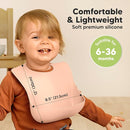 KeaBabies 2-Pack Silicone Baby Bibs for Eating - Sturdy Food-Grade Silicone Bibs for Babies Girl, Boy, Large Food Catcher, Clean & Put On Easily, Waterproof Toddler Feeding Essentials (Dusk) by TinyTreasures Baby Boutique