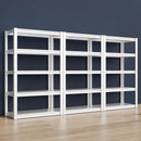 Raybee 72''H Garage Shelving Heavy Duty Storage Shelves Load 2010LBS Adjustable 5 Tier Metal Shelving White Garage Sheves Pantry Shelf for Kitchen Closet 72''H*31.7''W*16.3''D, 3 Pack by GreenHaven Gardens