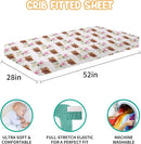 Baby Crib Bedding Set - Highland Cow Design Nursery Bed 3 Pcs Set - Chic Soft Blanket with Dotted Backing, Sheet, Pillowcase for Newborns Girls Boys Gifts Color01 by TinyTreasures Baby Boutique
