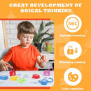 AXEARTE Montessori Educational Toys - Alphabet Learning Locks and Keys for Toddlers - 26 Locks & Keys Set - Baby Sensory Fine Motor Skills Toys - ABC Locks and Keys by TinyTreasures Baby Boutique