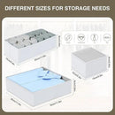 DIMJ Drawer Organizer Clothes 18 Pack - Foldable Baby Organizers and Storage & Dresser Organizer for Bedroom, Closet - Nursery Organization Dresser Dividers for underwear, Sock,Bra, Belt, Tie, White by CozyNest Decor