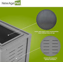 New Age Pet ECOFLEX 36" Mojave Reptile Lounge -Durable Wood Plastic Composite Habitat with Ventilation, Removable Glass Doors & Lock, Easy Assembly, for Tortoises, Snakes, Iguanas by CozyNest Decor
