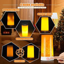 Bestview LED Flame Lights with Remote & Timer,4 Modes USB Rechargeable Battery Operated Fire Flickering Flameless Candles Campfire Table Lamp for Halloween,Christmas,Indoor&Outdoor Decoration (2 Pack) by GreenHaven Gardens