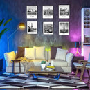 ELEVENSPACE Black And White Wall Art Decor,New York, London, Tokyo, Paris, Eiffel Tower Wall Decor Art,Modern Boho Wall Art for Living Room Bedroom Prints Poster,8x10 Inch Set of 6,Unframed by CozyNest Decor