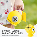 Li&Zhao Toddler Snack Cups - Baby Snack Containers Silicone Snack Cups for Toddlers Spill Proof Baby Food Catcher for Toddlers and Babies(Yellow) by TinyTreasures Baby Boutique