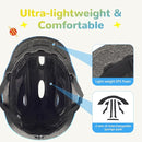Kids/Youth Bike Helmet for Boys Girls and Teens, Adjustable and Multi-Sport for Bicycle, Kick Scooter, Skateboard, Roller/Inline Skate by TinyTreasures Baby Boutique