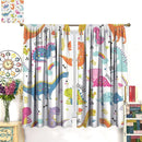 Cartoon Dinosaur Curtains for Kids Boys Girls Home Decor Childish Cute Dino Animals Print Pattern Rod Pocket Blackout Window Drapes for Nursery Baby Bedroom Playroom W31.5xL72in 2 Panels by TinyTreasures Baby Boutique