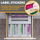 SpaceAid Bag Storage Organizer for Kitchen Drawer, Bamboo Organizer, Compatible with Gallon, Quart, Sandwich and Snack Variety Size Bag (4 Pack), Gray by CozyNest Decor