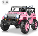 Hikole 24V Ride on Toys for Kids - 4WD/2WD Switchable 2 Seater Kids Electric Car with 4x200W Motors, Remote Control, 3 Speeds, LED Lights, MP3 Player, Safety Belt, Gift for Girls, Pink by TinyTreasures Baby Boutique