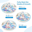 Baby Play Gym Mat,10-in-1 Tummy Time Mat,Sea World Baby Play Mat Activity Gym,Washable Foldable Baby Floor Play Mat for Infants and Toddlers from 0-6-12 Months Newborn Sensory Motor Skill Development by TinyTreasures Baby Boutique
