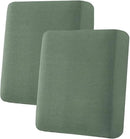 H.VERSAILTEX Super Stretch Individual Seat Cushion Covers Sofa Covers Couch Cushion Covers Slipcover Sets Thick Jacquard Textured Twill Fabric (2 Piece Medium Sofa Cushion Covers, Loden Frost) by CozyNest Decor