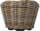 Rattan Kobo Indoor Outdoor Planter Basket with Plastic Pot Medium 35 Gallon Soil Capacity by CozyNest Decor