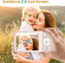 4K Digital Camera for Teens, FHD 64MP Digital Camera for Kids with 64GB SD Card, 18X Digital Zoom Cameras for Photography, Point and Shoot Video Camera for Kids, Pink by TinyTreasures Baby Boutique