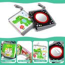 OKOOKO Black and White High Contrast Soft Baby Books 2PCS Washable Tummy Time Toy Crib Stroller Toy Montessori Sensory Toy Early Education for Newborn Baby Infant 0-6 6-12 Months by TinyTreasures Baby Boutique