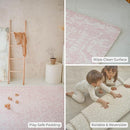 Baby Care Soft Rug (Prestige, Ikat - Inca Pink) 98'' x 59'' Original One-Piece Reversible Rollable Waterproof Play Mat for Infants, Babies, Toddler, and Kids by TinyTreasures Baby Boutique