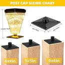Solar Post Cap Lights 8 Pack Outdoor Waterproof Solar Fence Post Lights Sun Powered Pillar Lights Garden Decorative Yard Patio Walkway Pathway Lights by GreenHaven Gardens