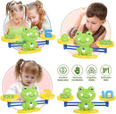 BAKAM Frog Balance Scale Toy, Number Counting Blocks Games, Montessori Math Games for Kids 5-7, Preschool Kindergarten Learning Activities, STEM Educational Toys for 3+ Year Old by TinyTreasures Baby Boutique