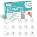 Skyla Homes Magnetic Cabinet Locks Baby Proofing Child Safety - The Safest Quickest and Easiest Multi-Purpose 3M Adhesive Child Proof Latches, No Screws or Tools Needed (12 Pack) by TinyTreasures Baby Boutique