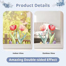 DC-BEAUTIFUL 116 PCS Spring Window Clings, 9 Sheets Double-Sided Hummingbird Butterfly Flower Easter Window Stickers, Reusable Static Floral Window Decals for Home School Office Party Decors by CozyNest Decor