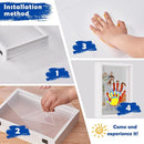 Family Handprint Kit with Picture Frame – DIY Hand Print Keepsake Gift for Parents & Kids, Handprint Craft for Family Memory Making & Home Decor (with Picture Frame) by TinyTreasures Baby Boutique