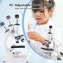 Microscope for Kids & Adults,40X-2000X Magnification.Equiped with Slides Set & Phone Adapter,Suitable for Students School Labs and Home Education(White) by TinyTreasures Baby Boutique