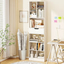71inch Tall Freestanding Bookcase with Drawer 10-Cube Storage Organizer by LJGDeals