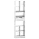 71inch Tall Freestanding Bookcase with Drawer 10-Cube Storage Organizer by LJGDeals