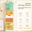 71inch Tall Freestanding Bookcase with Drawer 10-Cube Storage Organizer by LJGDeals