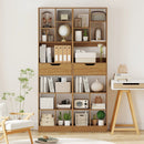 71inch Tall Freestanding Bookcase with Drawer 10-Cube Storage Organizer by LJGDeals
