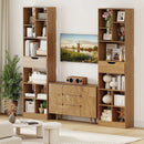 71inch Tall Freestanding Bookcase with Drawer 10-Cube Storage Organizer by LJGDeals