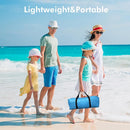 Beach Tent, Portable Sun Shelter for 2/3/4/6-8 Person with UPF 50+ UV Protection, Easy Setup Waterproof Beach Shade Canopy Cabana for Family Outdoor and Picnics, Fishing with Carrying Bag by TinyTreasures Baby Boutique