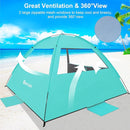 Gorich Beach Tent Sun Shelter for 3/4-5/6-7/8-10 Person with UPF 50＋ UV Protection, Lightweight & Easy Setup Beach Shade Canopy, Portable Beach Shade Tent Beach Cabana by TinyTreasures Baby Boutique