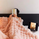 UKELER Large Fluffy Bed Blankets Throws Cozy Shaggy Faux Fur Blanket Soft Plush Thick Throw Blanket for Bed, Couch, Sofa, Office, Camping 60''x80'' Pink by CozyNest Decor