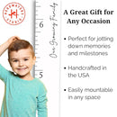 Boho Growth Chart for Wall - Height Board Growth Chart Wooden Growth Chart for Wall Kids Measuring Chart for Wall Height Chart Growth Chart for Kids (Love Grows Here, White) by TinyTreasures Baby Boutique