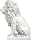 Design Toscano Lion of Florence Sentinel Indoor/Outdoor Animal Statue, 28 Inch Tall, Cast Stone Resin, Antique Stone Finish by GreenHaven Gardens