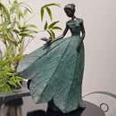 Guichifun Fairy Statue Collection Home Decoration - Leaf Angel Girls Resin Home Decor for Outside or Inside Rustic Garden Outdoor Yard Decorations Figurines Gift 14.25 x 9 x 20.25 Inch by CozyNest Decor