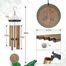 Gifts for Mom & Grandma - Outdoor Wind Chimes with Engraved Tree of Life, Large Patio Hanging Decor for Garden, Yard, Christmas, Anniversary Celebrations by CozyNest Decor